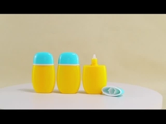 50ml 빈 자외선 차단제 병 엘립스 로션 사용자 지정 로고와 함께 플라스틱 병 매트