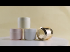 둥근 PP 플라스틱 용기 50g 스크루 톱과 맞춤 제작 화장품 용기