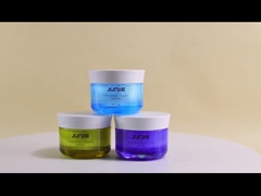 인쇄 처리 자외선 인쇄 몸 스크럽 크림을위한 50ml 이중 벽 아크릴 플라스틱 항아리